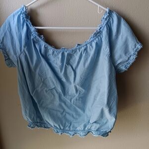 American Rag Light Blue Boho Women's Top